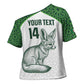 Custom Algeria Football Cross Shoulder Shirt 2026 Go Greens Fennec With Islamic Pattern - African Pride