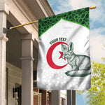 Custom Algeria Football Garden Flag 2026 Go Greens Fennec With Islamic Pattern - African Pride