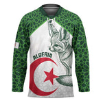 Custom Algeria Football Hockey Jersey 2026 Go Greens Fennec With Islamic Pattern - African Pride