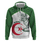 Custom Algeria Football Hoodie 2026 Go Greens Fennec With Islamic Pattern - African Pride