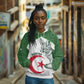 Custom Algeria Football Hoodie 2026 Go Greens Fennec With Islamic Pattern - African Pride