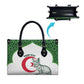 Custom Algeria Football Leather Bag 2026 Go Greens Fennec With Islamic Pattern - African Pride