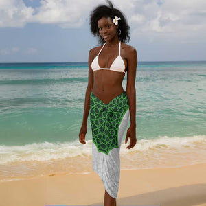 Custom Algeria Football Sarong 2026 Go Greens Fennec With Islamic Pattern - African Pride