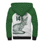 Custom Algeria Football Sherpa Hoodie 2026 Go Greens Fennec With Islamic Pattern - African Pride