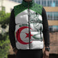 Custom Algeria Football Sleeveless Puffer Jacket 2026 Go Greens Fennec With Islamic Pattern - African Pride