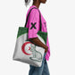 Custom Algeria Football Tote Bag 2026 Go Greens Fennec With Islamic Pattern - African Pride