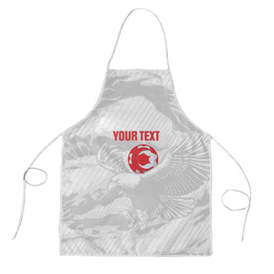 Custom Tunisia Football Apron 2026 Eagles of Carthage White Grunge - African Pride