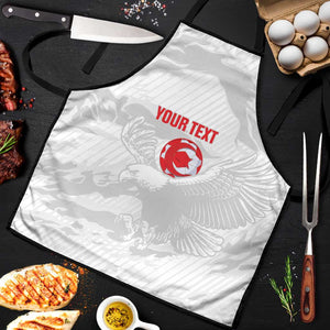 Custom Tunisia Football Apron 2026 Eagles of Carthage White Grunge - African Pride