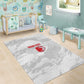 Custom Tunisia Football Area Rug 2026 Eagles of Carthage White Grunge - African Pride