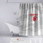 Custom Tunisia Football Bathroom Set 2026 Eagles of Carthage White Grunge - African Pride