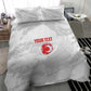 Custom Tunisia Football Bedding Set 2026 Eagles of Carthage White Grunge - African Pride