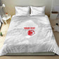 Custom Tunisia Football Bedding Set 2026 Eagles of Carthage White Grunge - African Pride