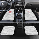 Custom Tunisia Football Car Mats 2026 Eagles of Carthage White Grunge - African Pride