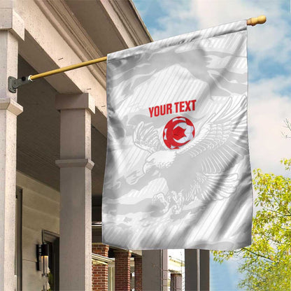 Custom Tunisia Football Garden Flag 2026 Eagles of Carthage White Grunge - African Pride