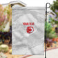 Custom Tunisia Football Garden Flag 2026 Eagles of Carthage White Grunge - African Pride