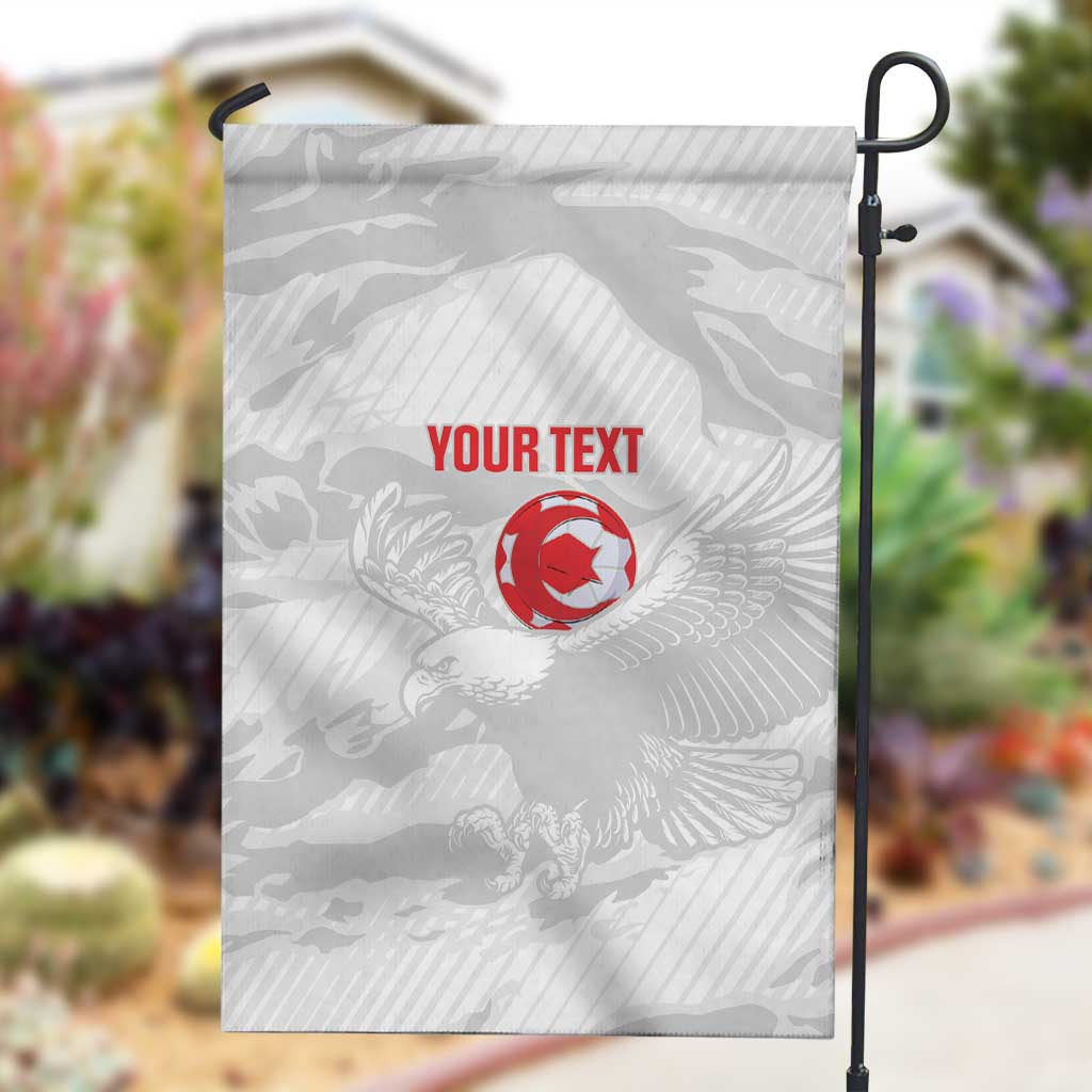 Custom Tunisia Football Garden Flag 2026 Eagles of Carthage White Grunge - African Pride