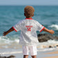 Custom Tunisia Football Kid Hawaiian Shirt 2026 Eagles of Carthage White Grunge LT14