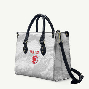 Custom Tunisia Football Leather Bag 2026 Eagles of Carthage White Grunge - African Pride