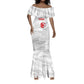 Custom Tunisia Football Mermaid Dress 2026 Eagles of Carthage White Grunge LT14