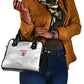 Custom Tunisia Football Shoulder Handbag 2026 Eagles of Carthage White Grunge - African Pride