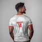 Custom Tunisia Football T shirt 2026 Eagles of Carthage White Grunge LT14