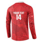 Custom Tunisia Football Button Sweatshirt 2026 Eagles of Carthage Red Grunge