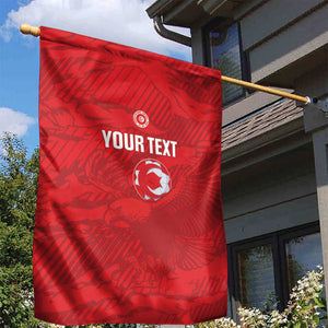 Custom Tunisia Football Garden Flag 2026 Eagles of Carthage Red Grunge - African Pride