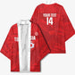 Custom Tunisia Football Kimono 2026 Eagles of Carthage Red Grunge - African Pride