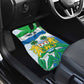 Personalised Afro Sierra Leone Car Mats Chimp With Drum - Happy Independence Day