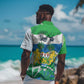 Personalised Afro Sierra Leone Hawaiian Shirt Chimp With Drum - Happy Independence Day