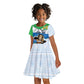Personalised Afro Sierra Leone Kid Short Sleeve Dress Chimp With Drum - Happy Independence Day