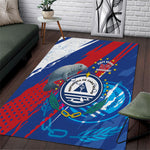 Cape Verde Independence Day Area Rug 51st Anniversary Manatee Coat Of Arms