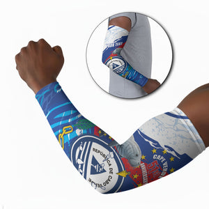 Personalized Cape Verde Independence Day Arm Sleeves 51st Anniversary Manatee Coat Of Arms