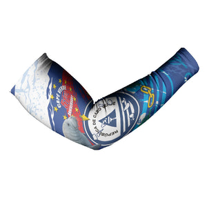 Personalized Cape Verde Independence Day Arm Sleeves 51st Anniversary Manatee Coat Of Arms