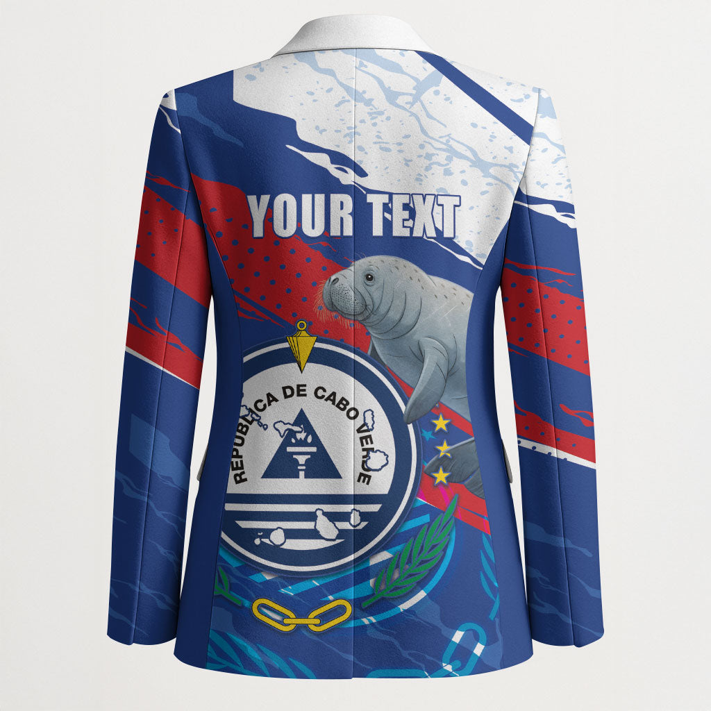 Personalized Cape Verde Independence Day Blazer 51st Anniversary Manatee Coat Of Arms