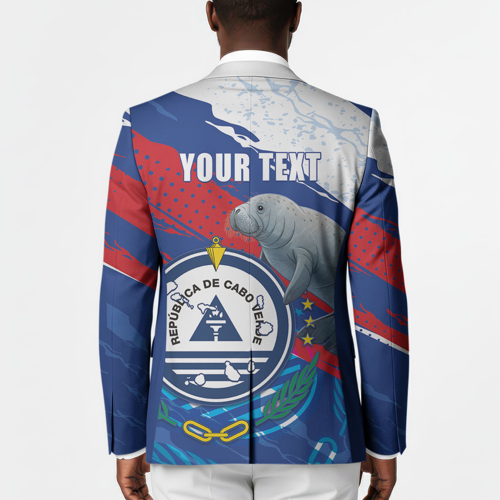 Personalized Cape Verde Independence Day Blazer 51st Anniversary Manatee Coat Of Arms