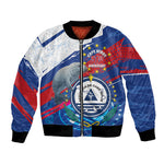 Personalized Cape Verde Independence Day Bomber Jacket 51st Anniversary Manatee Coat Of Arms