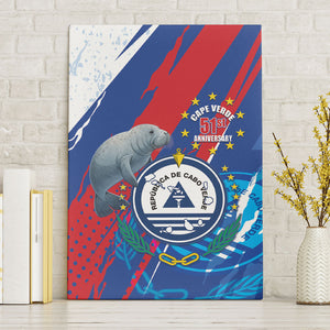 Cape Verde Independence Day Canvas Wall Art 51st Anniversary Manatee Coat Of Arms