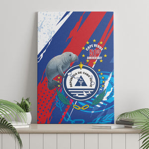 Cape Verde Independence Day Canvas Wall Art 51st Anniversary Manatee Coat Of Arms