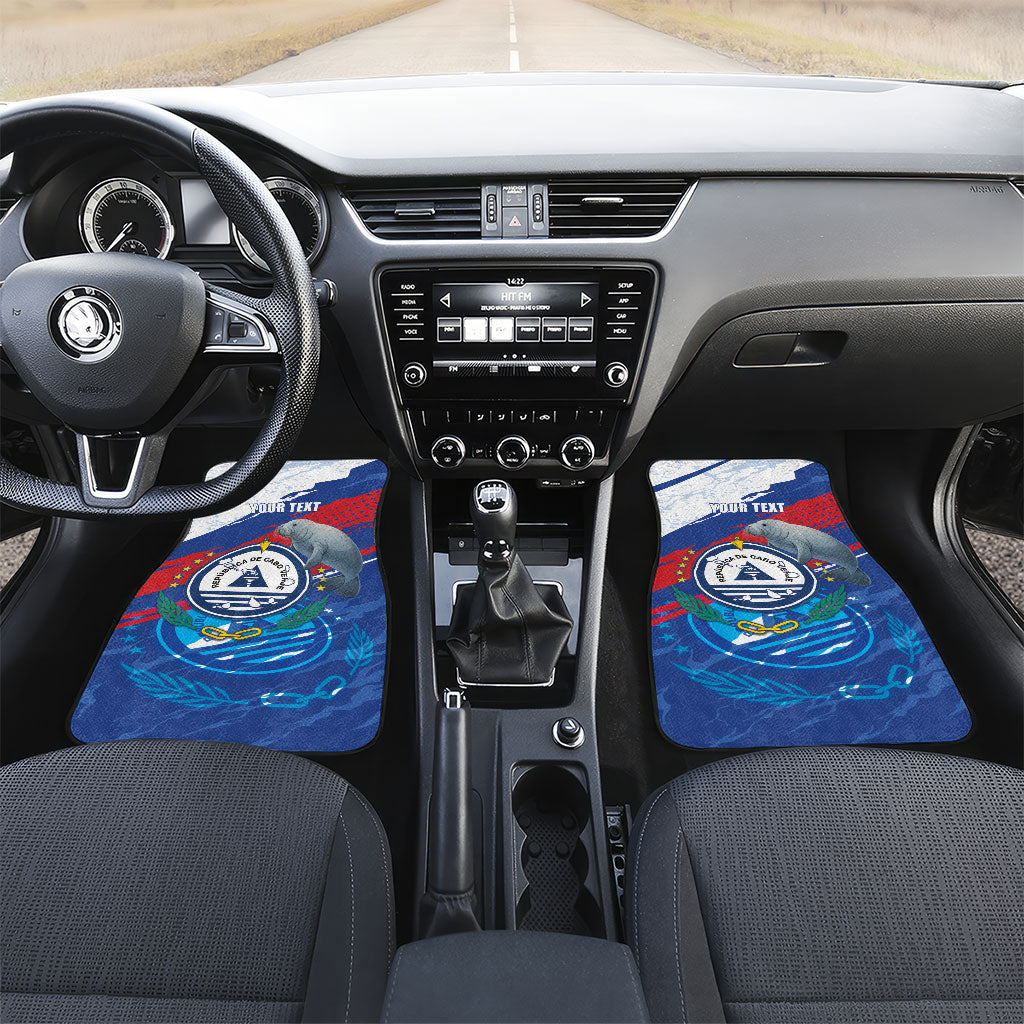 Personalized Cape Verde Independence Day Car Mats 51st Anniversary Manatee Coat Of Arms