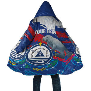 Personalized Cape Verde Independence Day Cloak 51st Anniversary Manatee Coat Of Arms