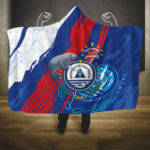 Cape Verde Independence Day Hooded Blanket 51st Anniversary Manatee Coat Of Arms