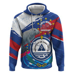 Personalized Cape Verde Independence Day Hoodie 51st Anniversary Manatee Coat Of Arms