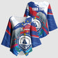 Personalized Cape Verde Independence Day Kimono Sleeve Blouse 51st Anniversary Manatee Coat Of Arms
