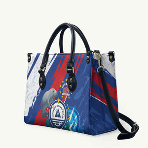 Cape Verde Independence Day Leather Bag 51st Anniversary Manatee Coat Of Arms
