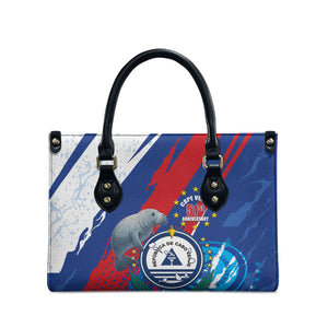 Cape Verde Independence Day Leather Bag 51st Anniversary Manatee Coat Of Arms