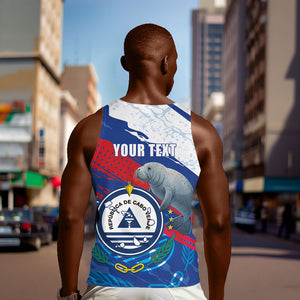 Personalized Cape Verde Independence Day Men Tank Top 51st Anniversary Manatee Coat Of Arms