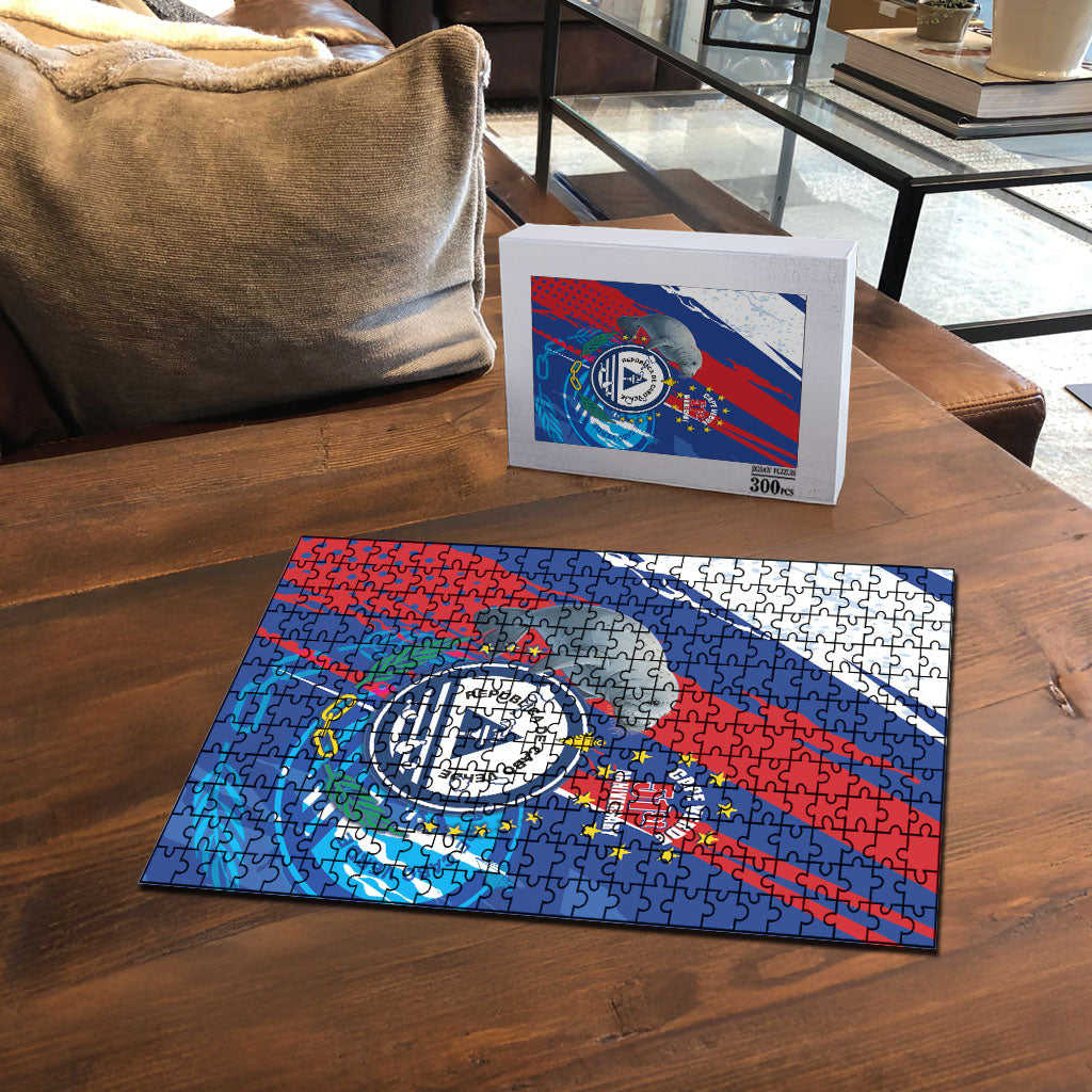 Cape Verde Independence Day Puzzle 51st Anniversary Manatee Coat Of Arms