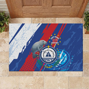 Cape Verde Independence Day Rubber Doormat 51st Anniversary Manatee Coat Of Arms
