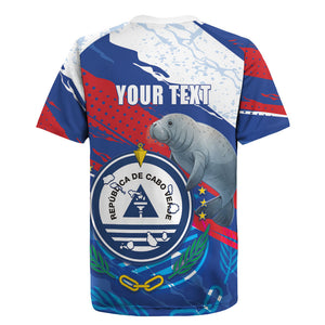Personalized Cape Verde Independence Day Rugby Jersey 51st Anniversary Manatee Coat Of Arms